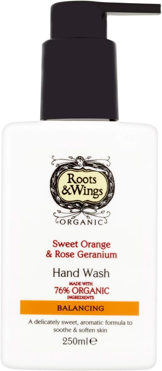 Roots & Wings Organic Balancing Sweet Orange And Rose Geranium Hand Wash 250Ml