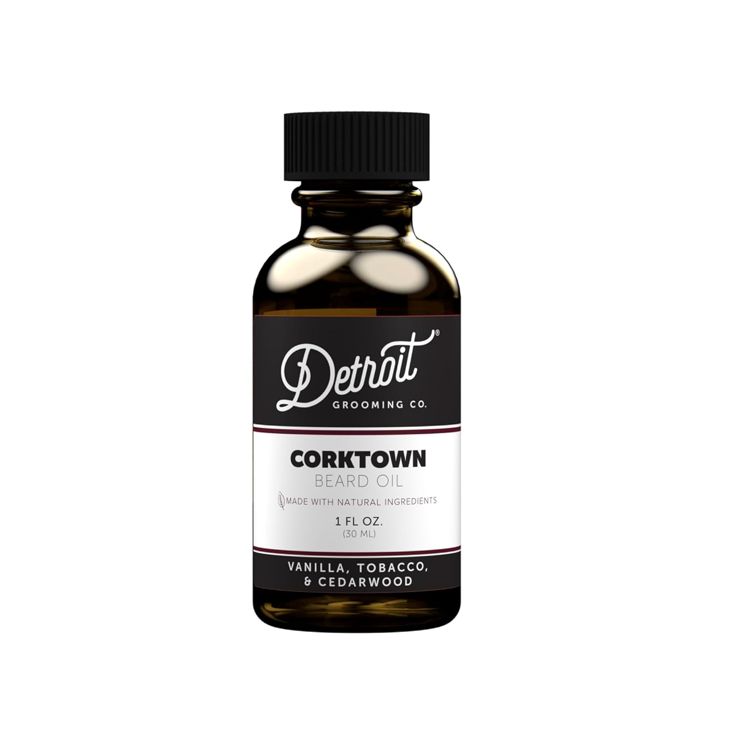 Detroit Grooming Beard Oil | Hydrating & Nourishing Formula With Vitamin E • Belle Isle Scent (2 Oz)