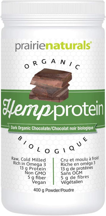 Prairie Naturals Organic Raw Hemp Protein Dark Chocolate, 14 Ounce