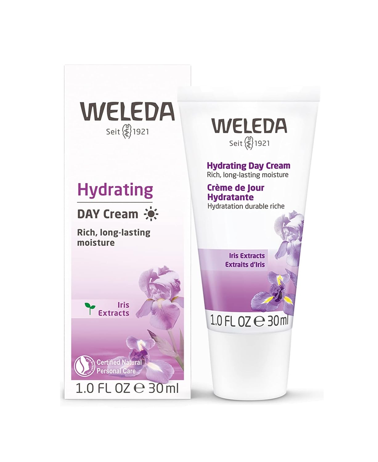 Weleda Hydrating Day Face Cream, 1 Fluid Ounce, Plant Rich Moisturizer with Iris Root, Jojoba Oil and Witch Hazel : Beauty & Personal Care