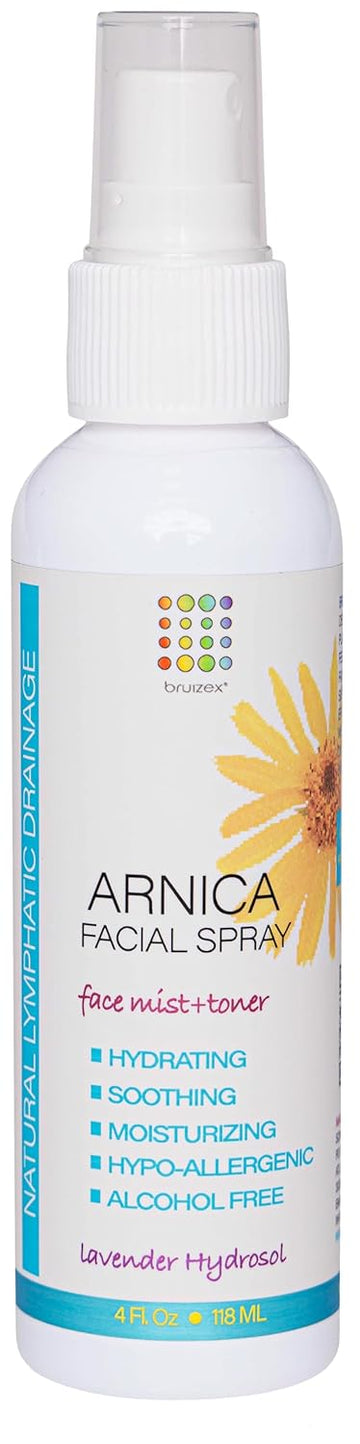 Arnica Montana Hydrating Face Mist, Soothing & Rejuvenating Facial Spray, Face Toner For Sensitive Skin, Face Puffiness Reduction, Suitable For All Skin Types, Lavender Face Spray, 4 Fl Oz