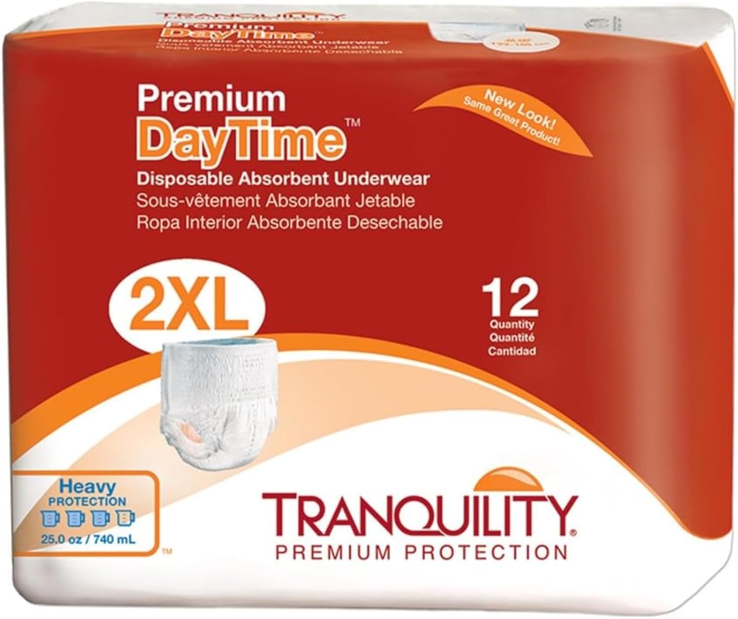 Tranquility Prem Daytime Disp Absorb Underwear 2Xl 48Ct