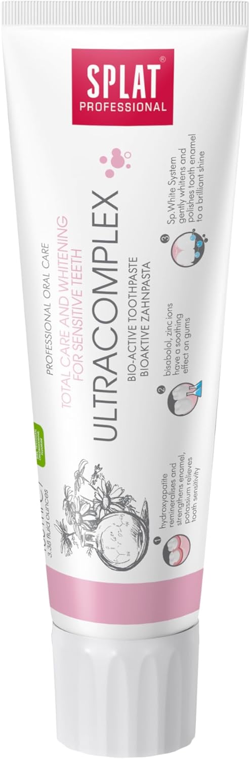 Splat® White Plus Toothpaste | Gentle Whitening & Enamel Protection | Sles Free 100G