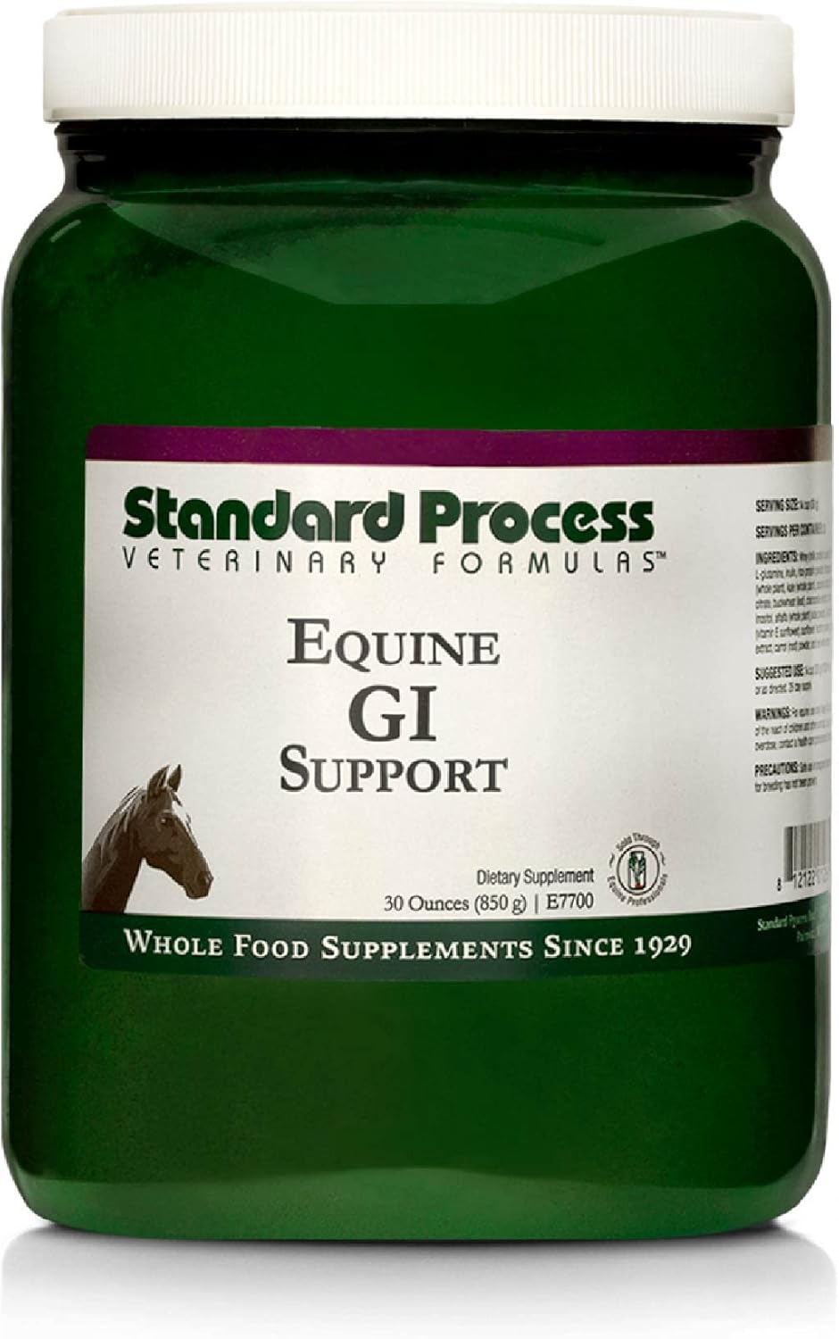 Standard Process Equine Gi Support - Digestion Support Formula For Horses - Equine Gi Health Support Powder Supplement - Whole Food Horse Supplement With Prebiotic Inulin - 850 G