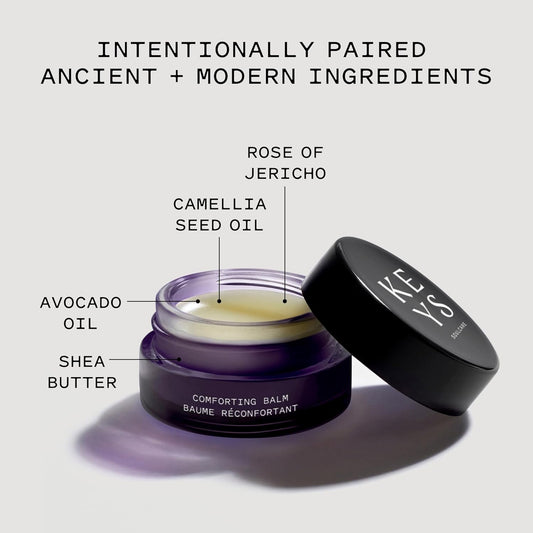 Keys Soulcare Comforting Balm, Nourishes & Hydrates Skin With Camellia Seed Oil & Shea Butter, Cruelty-Free, Vanilla Scent, Face + Body