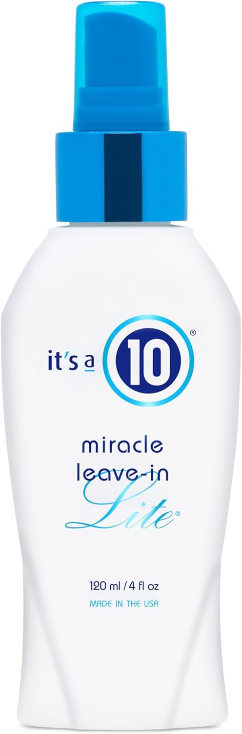 It’S A 10 Haircare - Miracle Leave-In Lite Conditioner, Ultra-Light Formula, Detangler Adds Shine, Natural Ingredients, 120Ml