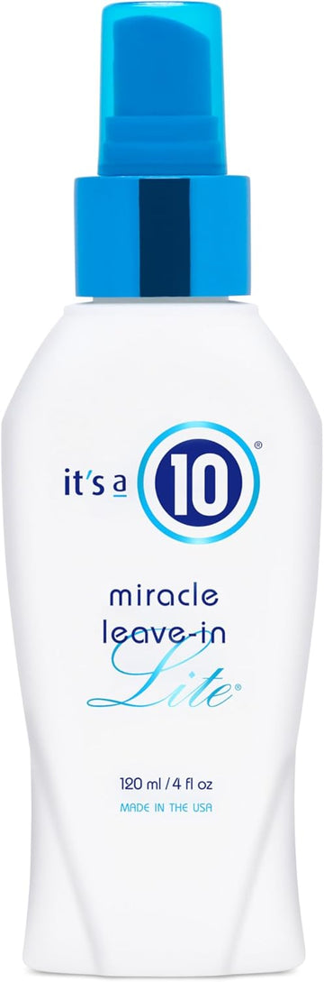 It’S A 10 Haircare - Miracle Leave-In Lite Conditioner, Ultra-Light Formula, Detangler Adds Shine, Natural Ingredients, 120Ml