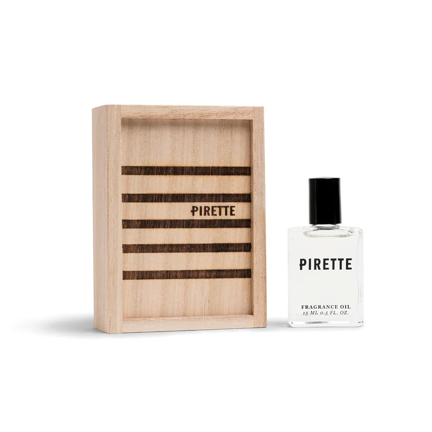 Pirette Mini Evening Glass Fragrance Oil Roll On, Beach-Inspired, Long Lasting Perfume Oil With Notes Of Dark Coconut, Warm Wood, Smoky Vanilla, And Sea Salt, Travel Size Perfume, 0.25 Fl Oz