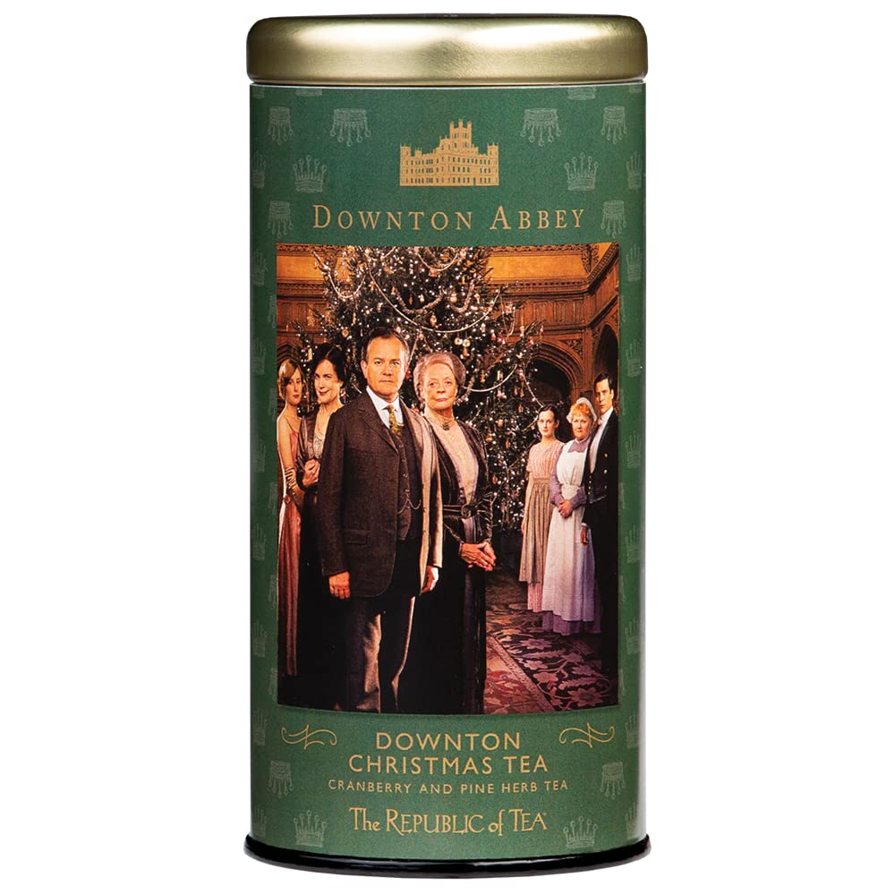 The Republic Of Tea – Downton Abbey Christmas Tea, Cranberry And Pine Herb Tea, 36 Tea Bags