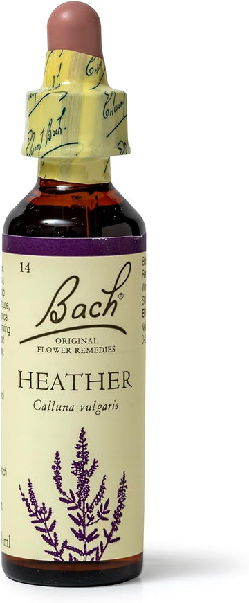 Bach Original Flower Remedies (Heather) Reach Out To Others, Empathise & Listen, Emotional Wellness, Natural Flower Essence, 20Ml