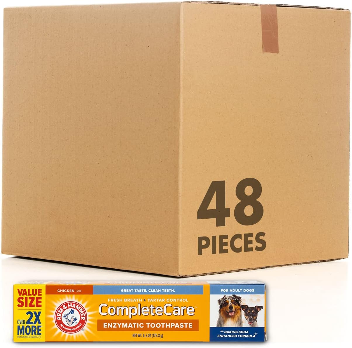 Arm & Hammer Complete Care Enzymatic Dog Toothpaste, 6.2 Oz - Dog Toothpaste For Puppies And Adult Dogs, Arm And Hammer Toothpaste For Dogs - Pet Toothpaste, Dog Dental Care And Clean Dog Teeth