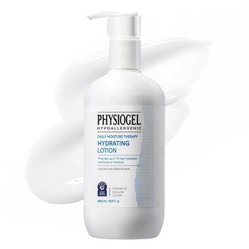 Physiogel Face And Body Lotion, Korean Skin Care, Provides 72 Hrs Of Hydration For Dry Sensitive Skin, Fragrance-Free, Non-Comedogenic, Dermatologist-Tested, Ceramide, Squalane