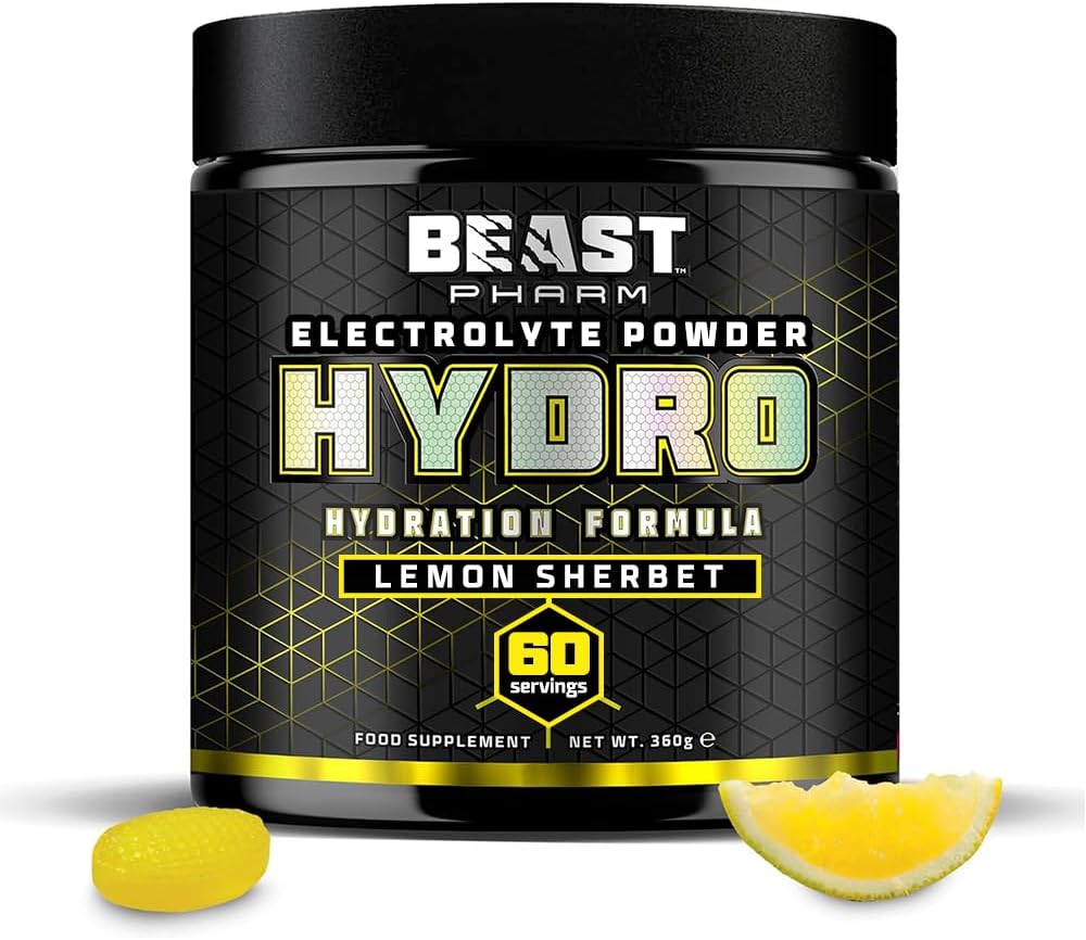 Beast | Electrolytes Powder | 60 Servings Keto Hydration Drinks + Potassium | 360G, Strawberry Kiwi