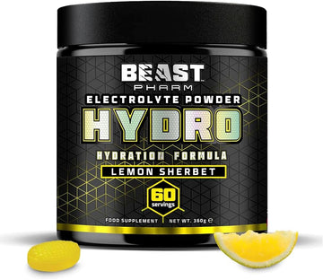 Beast | Electrolytes Powder | 60 Servings Keto Hydration Drinks + Potassium | 360G, Strawberry Kiwi