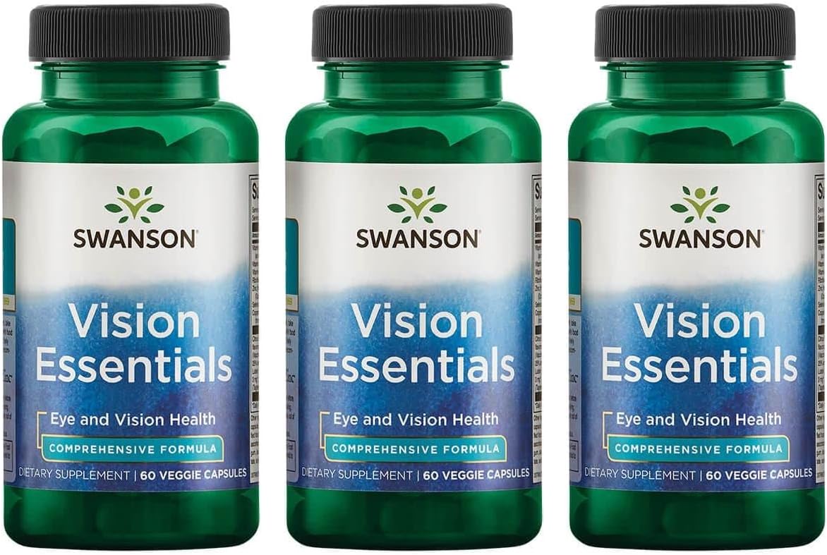 Swanson Vision Essentials 60 Veg Capsules (3 Pack)