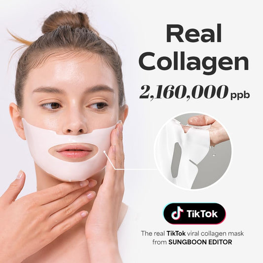 Tiktok Trend Items Wrinkle Free Boosting Duo: Deep Collagen Power Boosting Mask (4Ea) & Deep Collagen Power Boosting Cream In Serum,Best Korean Glass Skin Gifts For Mom,Valentine'S Day Gifts For Women