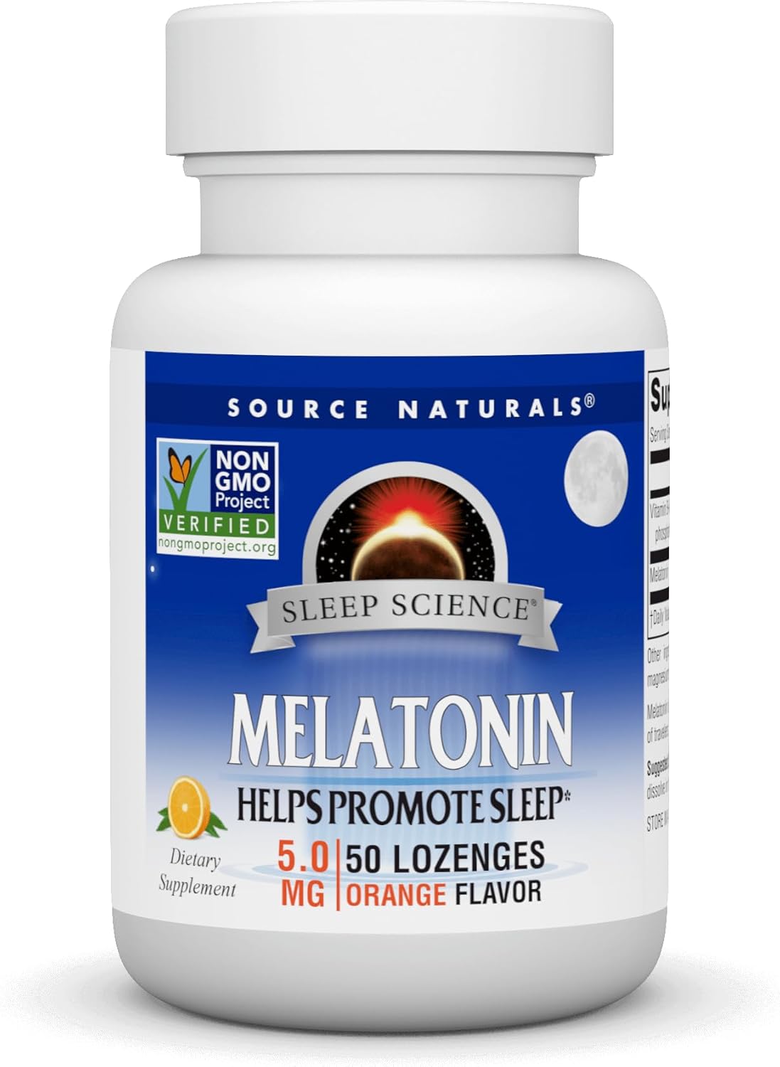 Source Naturals Melatonin 5 Mg - 50 Orange Flavored Lozenges