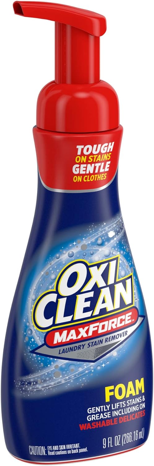 OxiClean Max Force Foam Laundry Pre-Treater, 9 oz : Health & Household