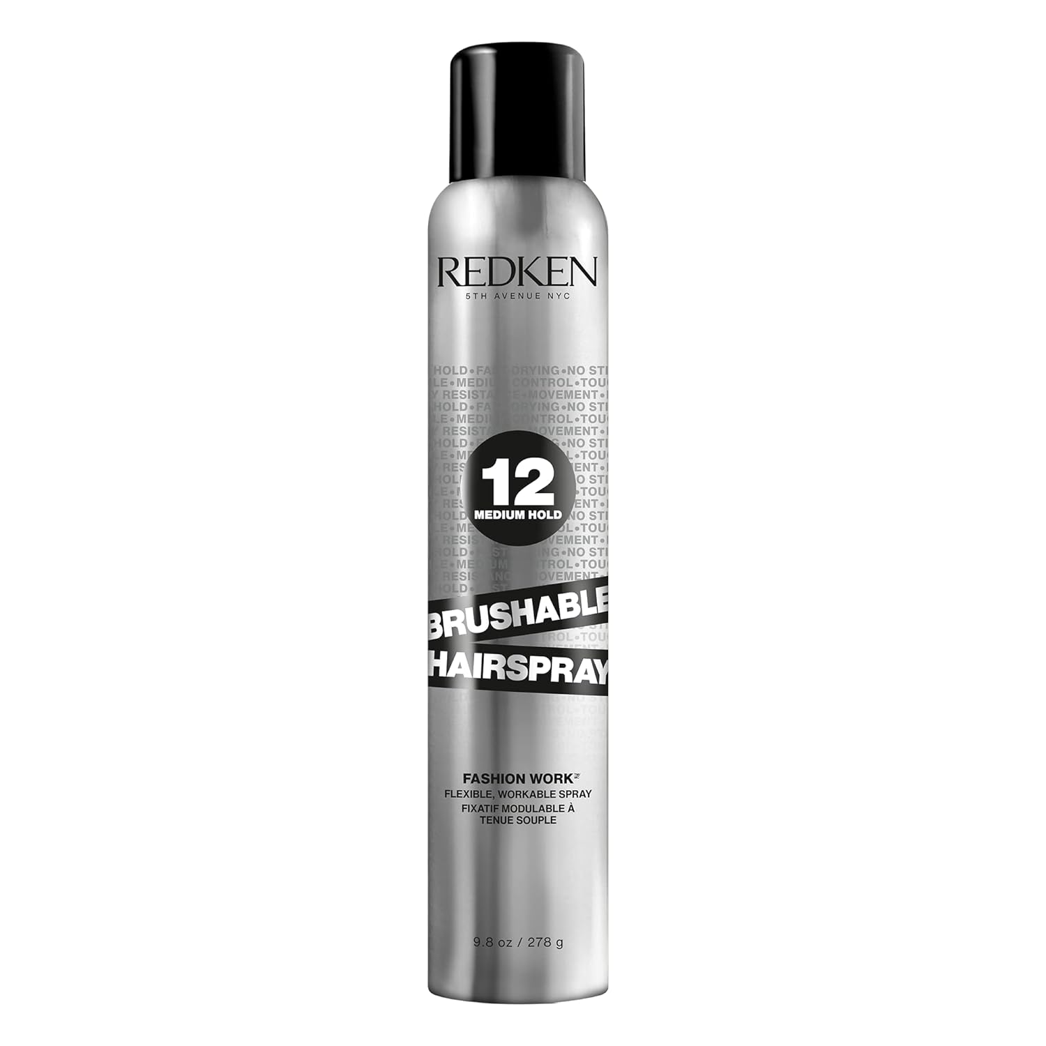 Redken Brushable Hairspray 12 | Flexible Medium Hold With Natural Finish | Protects Against Frizz & Humidity | For All Hair Types