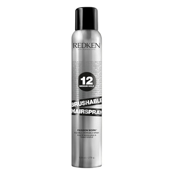 Redken Brushable Hairspray 12 | Flexible Medium Hold With Natural Finish | Protects Against Frizz & Humidity | For All Hair Types
