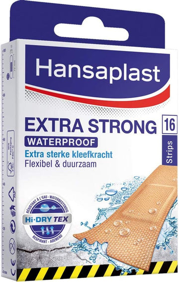 Hansaplast Plaster – Extra Strong Waterproof – 16 Strips