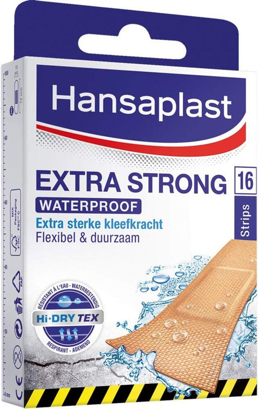 Hansaplast Plaster – Extra Strong Waterproof – 16 Strips