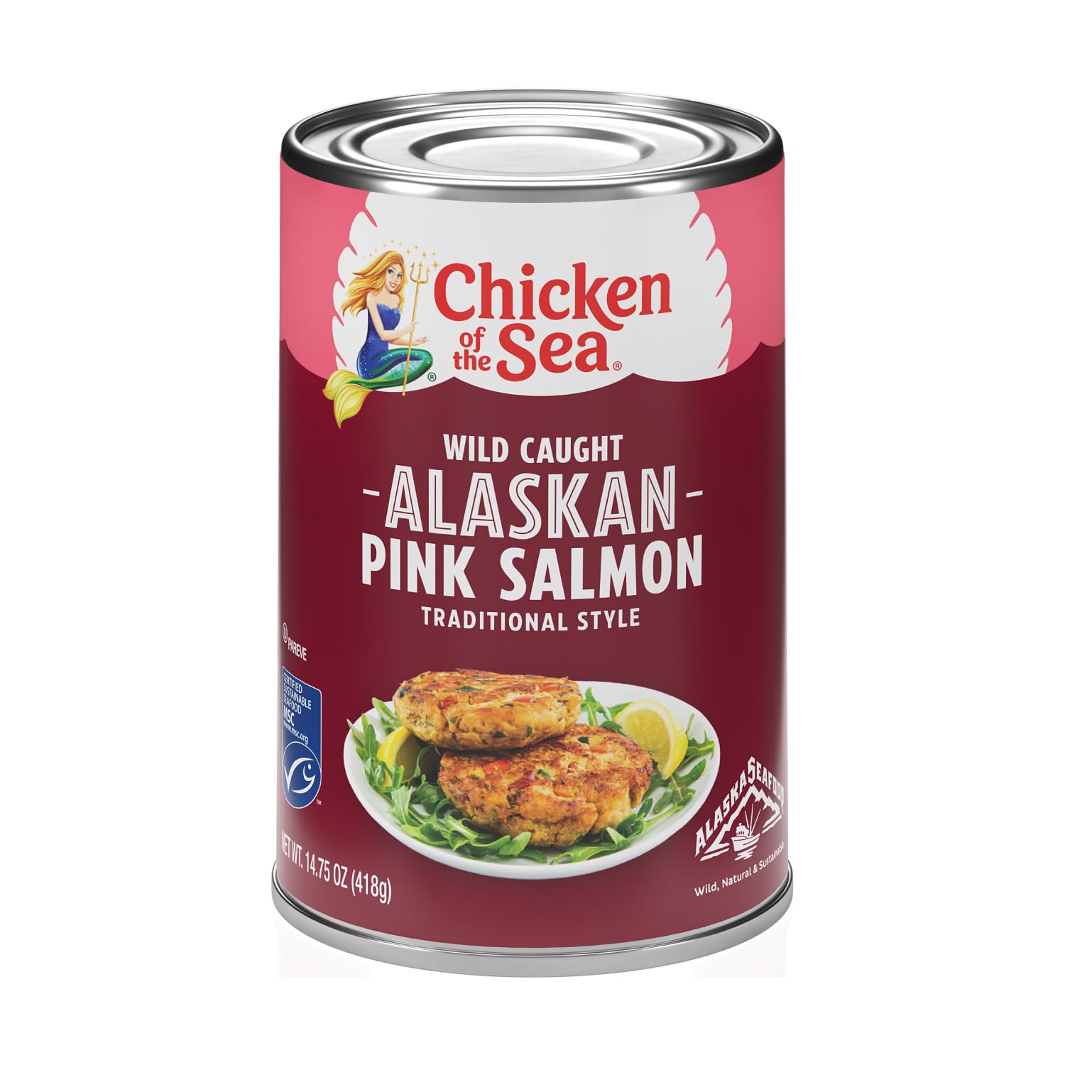 Chicken of the Sea Pink Salmon, Canned Salmon, Wild Caught, 14.75 oz. Can