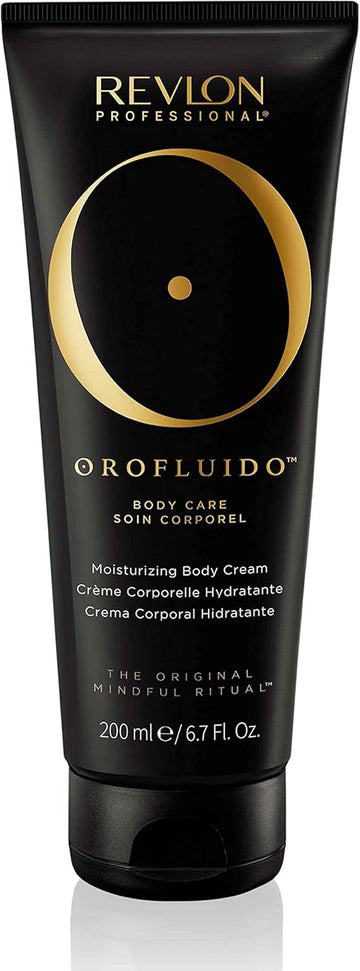 Revlon Professional Orofluido Moisturizing Body Cream, Argan Oil Body Cream, Vegan Body Cream – 200 Ml