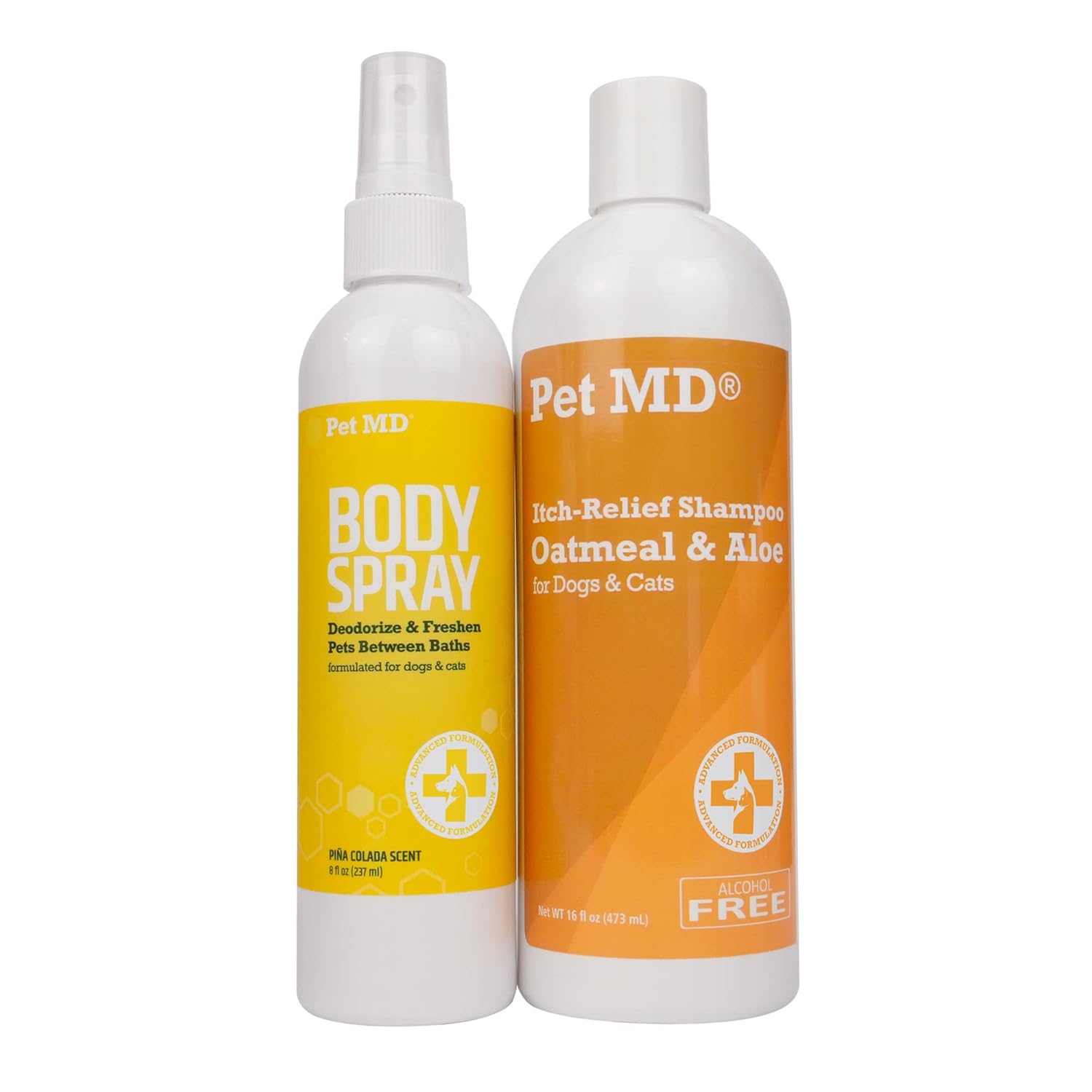 Pet Md Pina Colada Body Spray & Oatmeal + Aloe Shampoo