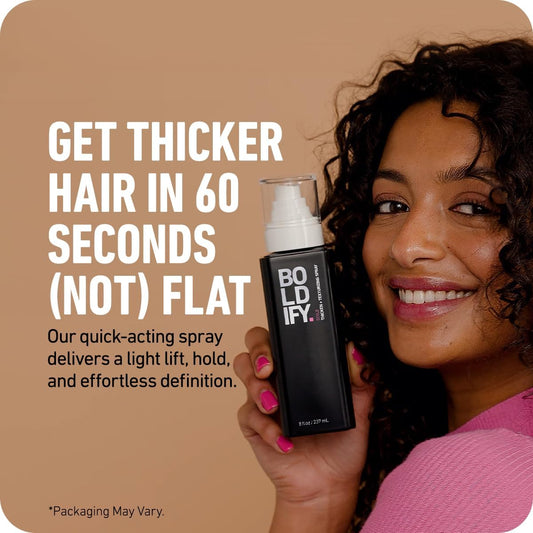 Boldify Hair Thickening, Volumizing, Texture Spray For Hair, Stylist Recommended For Women & Men, 8Oz
