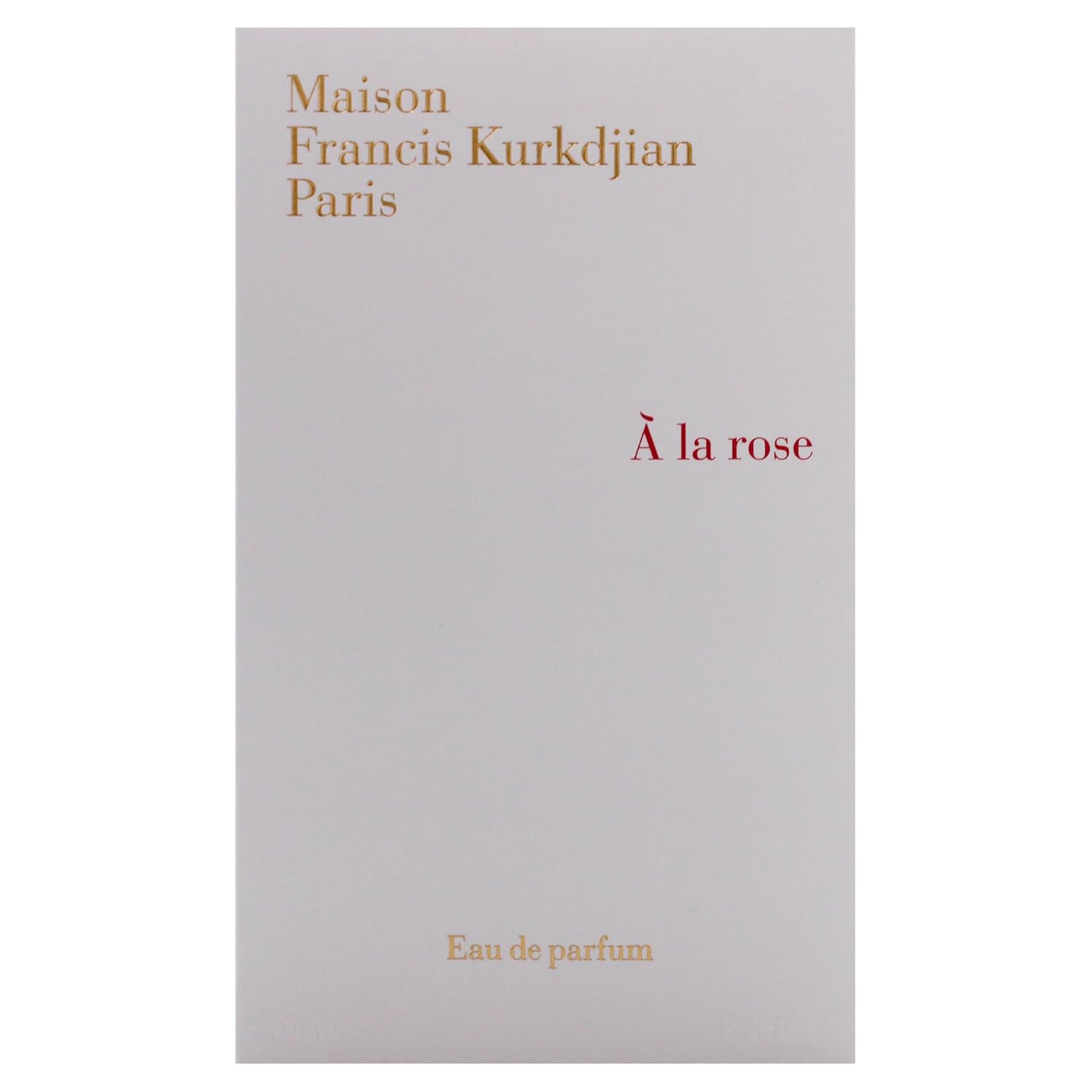 Maison Francis Kurkdjian A La Rose For Women - 2.4 Oz Edp Spray : Beauty & Personal Care