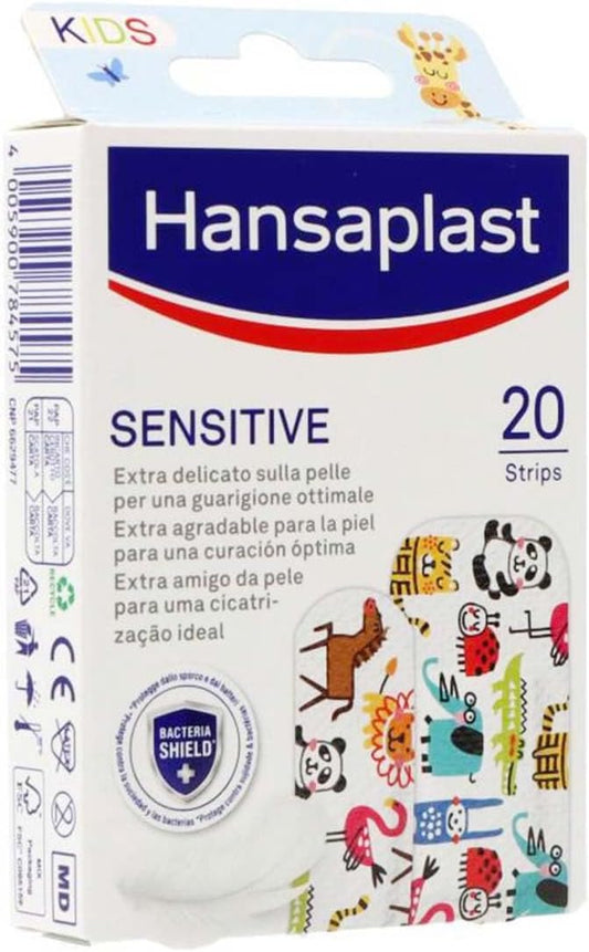 Hansaplast Sensitive Cerotto Bambini Animals, 20 Cerotti Assortiti