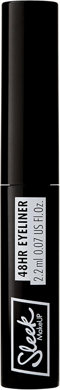 Sleek Makeup 48Hr Liquid Eyeliner, Waterproof, Smudgeproof And Easy To Apply, Intense Black, 2Ml (Pack Of 2)