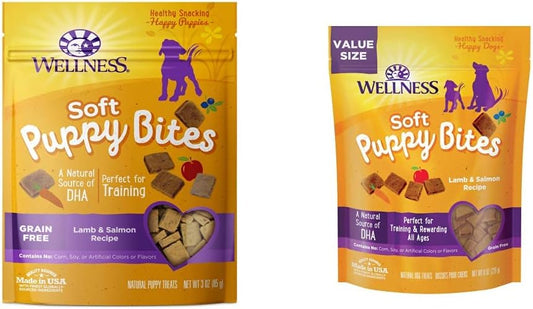 Wellness Soft Puppy Bites Natural Grain Free Treats, 3oz & 8oz : Pet Supplies