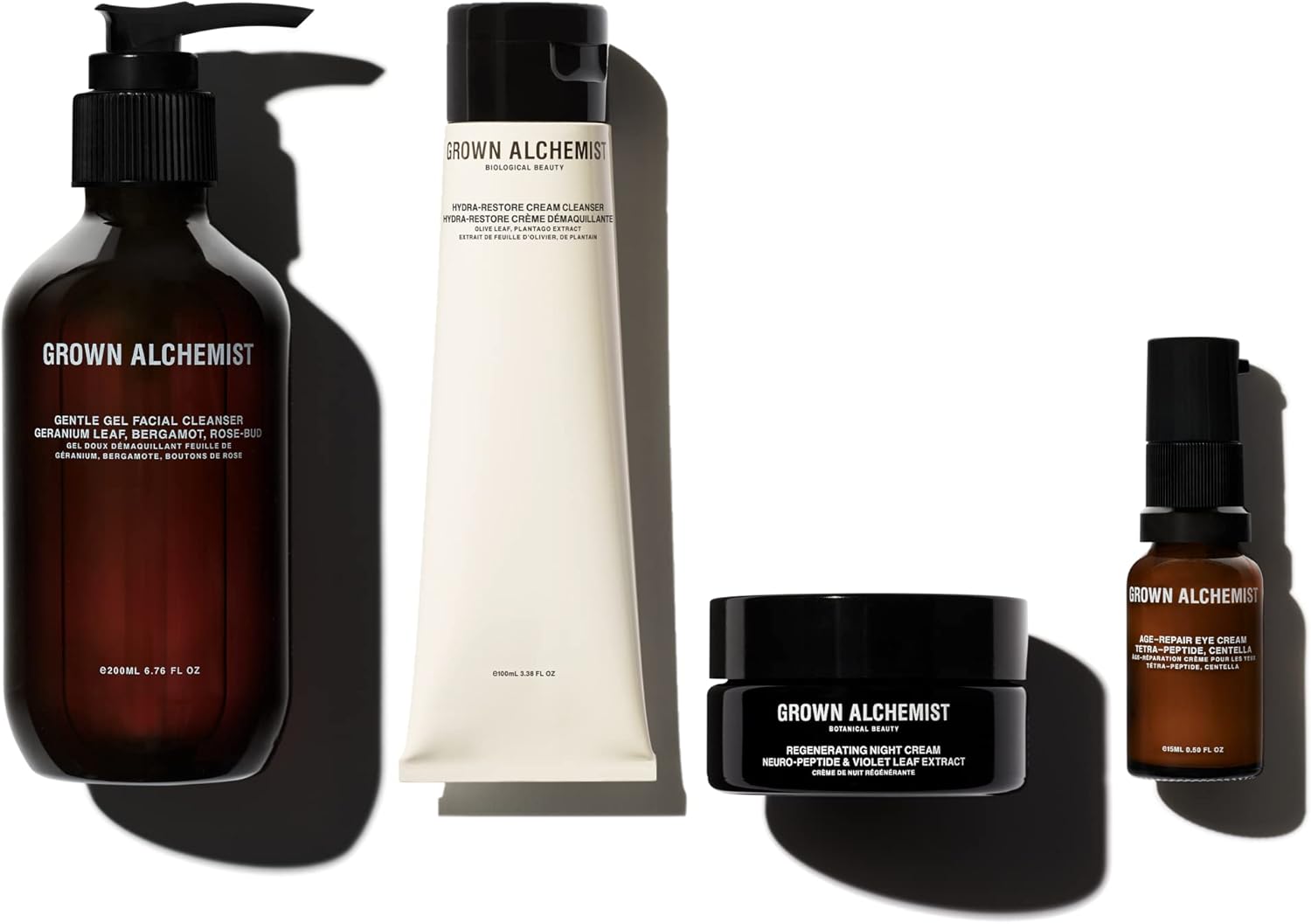 Grown Alchemist Good Night Skincare Kit, Complete 4 Steps Routine: Ideal To Start The Night With Fresh & Beautiful Skin, Vegan, Travel-Friendly Pack