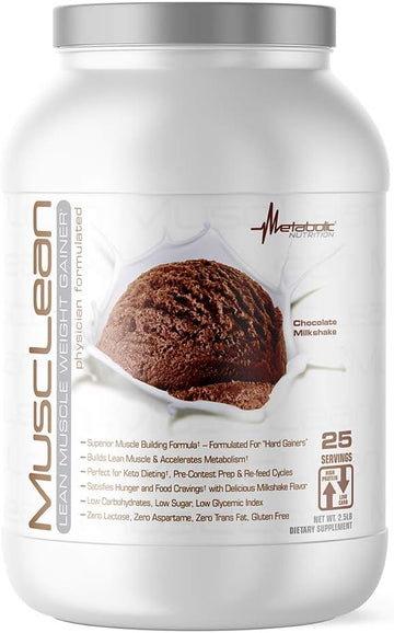 Metabolic Nutrition - Musclean - Milkshake, Whey High Protein Meal Rep
