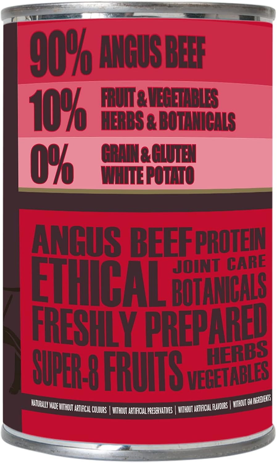 AATU Dog 90/10 Wet Dog Food - Angus Beef (6x400g) :Pet Supplies