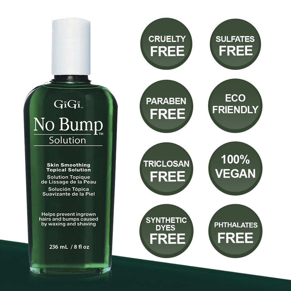 GiGi No Bump Skin Smoothing Topical Solution for after shaving, waxing or laser hair removal treatment 8 fl oz : Beauty & Personal Care