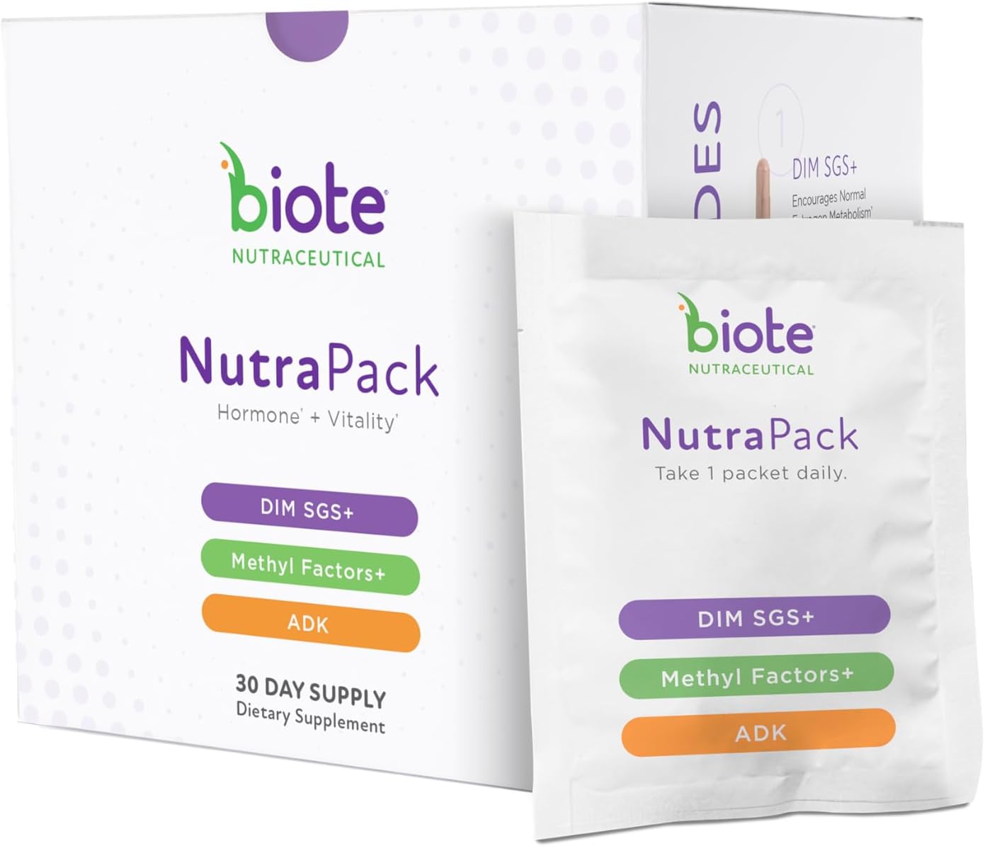 bioTE Nutraceuticals - NutraPack - Hormone Balance + Vitality Support (Daily Packets 30-Day)