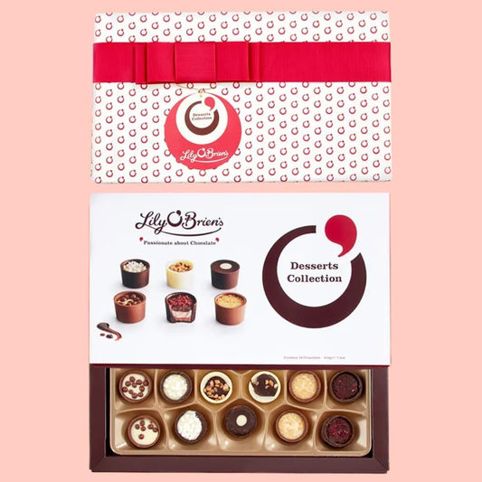 Lily O'Brien'S Desserts Collection 210G - 16 Assorted Chocolates From 6 Dessert Inspired Recipes - Present, Sharing Box, Celebration, Well Done, Birthday, Thank You Teacher