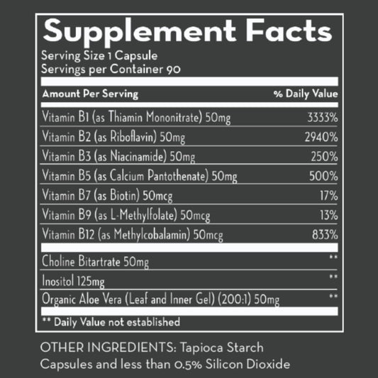 Desert Harvest B-Complex - Without B6, 90 Capsules