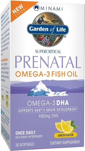 Garden Of Life Prenatal Dha Omega 3 Fish Oil - Minami Natural Prenatal, 60 Softgels