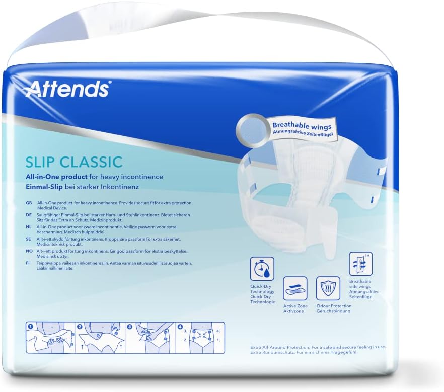 Attends Adult Incontinence Underwear, Brief, Large, Pack Of 15, 1 Count