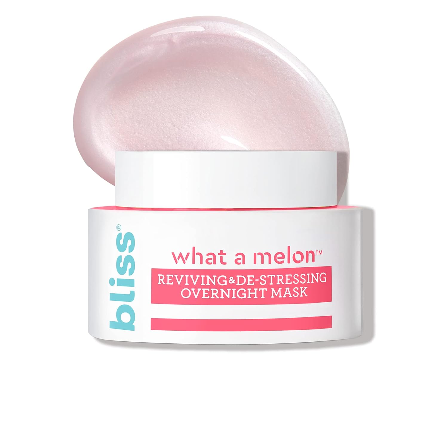 Bliss What A Melon Overnight Facial Mask - 1.7 Oz - Reviving & De-Stressing Overnight Mask - Hydrates, Nourishes, And Softens - All Skin Types - Vegan & Cruelty-Free