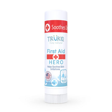 TruKid Hero Stick Therapy Balm - Relieves Itchiness & Irritation, Perfect for On-The-Go, Natural & Non-Toxic Ingredients, Steroid-Free, Fits Anywhere, Pediatrician-Tested, Planet Friendly, 0.55oz