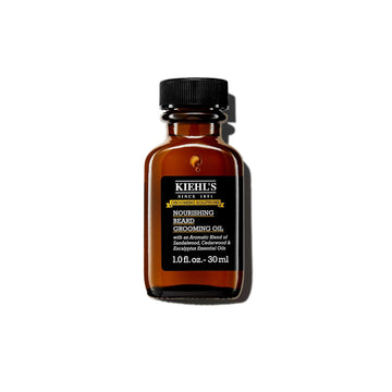 Kiehl'S Grooming Solutions Nourishing Beard Grooming Oil, Lightweight Men'S Beard Oil, With Essential Oils & Pracaxi Oil, Non-Greasy Feel, For All Skin Types, Paraben-Free, 1 Fl Oz