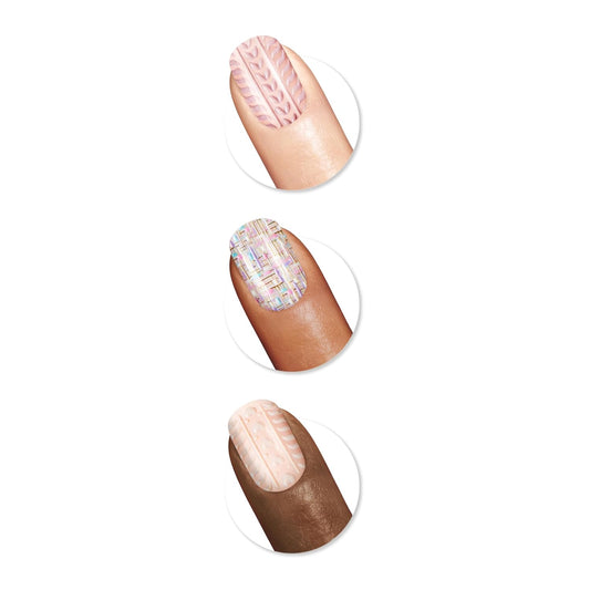 Sally Hansen Salon Effects, Cozy Knit?, Nail Strips, No Uv Light Needed, No Dry Time, Long-Lasting, Non-Damaging, No Chipping