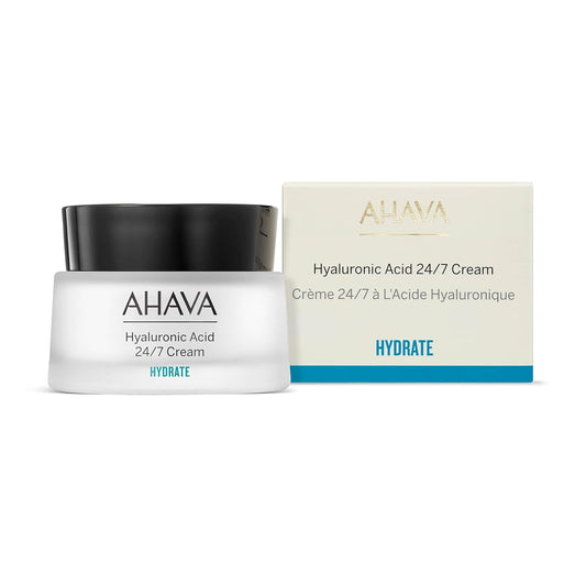 Ahava Hyaluronic Acid 24/7 Cream - Long-Lasting Hydration From Inside & Out, Boosts Hydration, Softening & Refining Skin'S Texture, Long-Term Wrinkle Prevention, With Osmoter, Atpeptides, 1.7 Fl.Oz