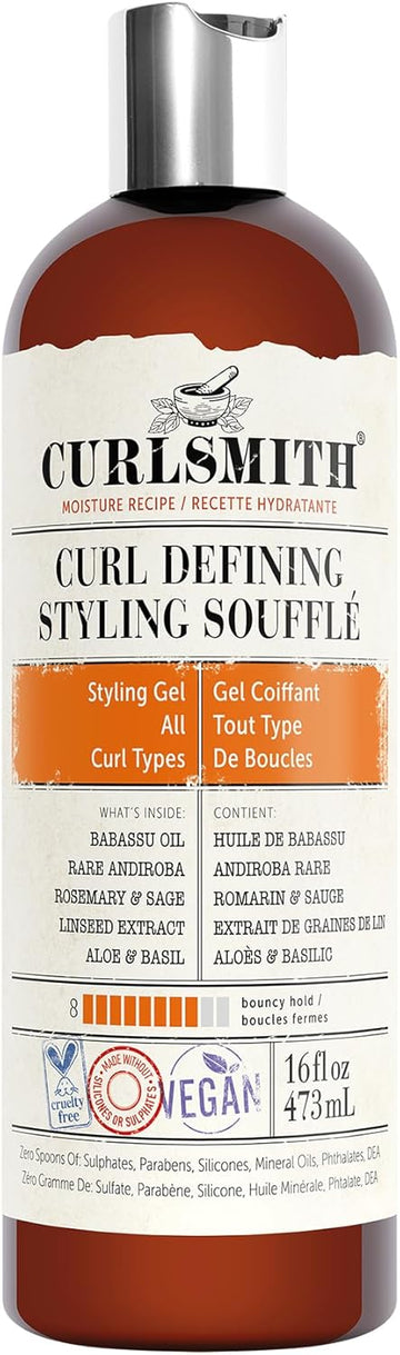 Curlsmith Curl Defining Styling Soufflé - Vegan Medium Hold Styling Gel For Wavy, Curly And Kinky Hair (474Ml)