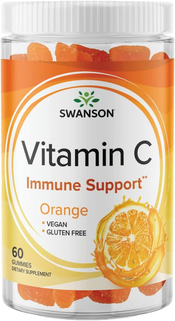 Swanson Vitamin C Gummies - Orange 125 mg 60 Gummies